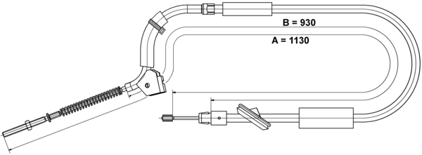 Tirette à câble, frein de stationnement | ATE