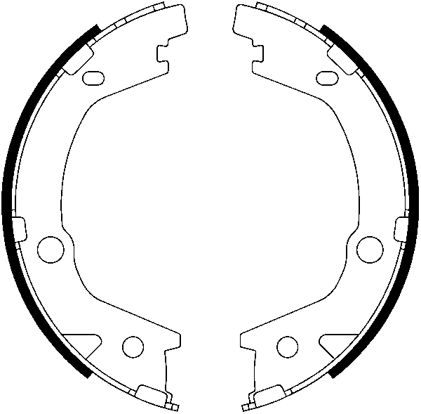 Jeu de mâchoires de frein, frein de stationnement | ATE
