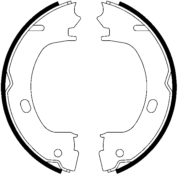 Jeu de mâchoires de frein, frein de stationnement | ATE