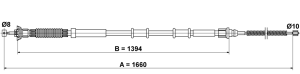 Tirette à câble, frein de stationnement | ATE