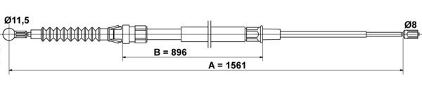 Tirette à câble, frein de stationnement | ATE