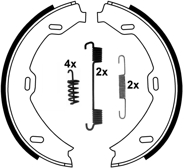 Jeu de mâchoires de frein, frein de stationnement | ATE