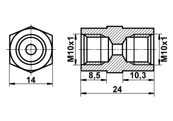 Adaptateur, conduite de frein | ATE