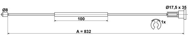 Tirette à câble, frein de stationnement | ATE