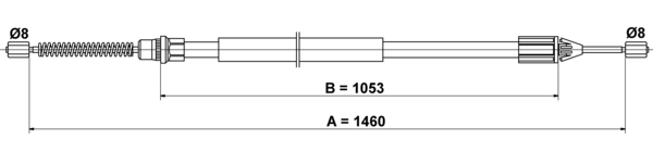 Tirette à câble, frein de stationnement | ATE