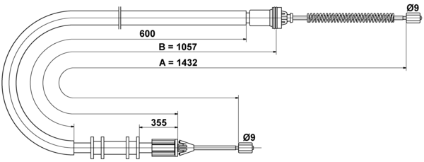 Tirette à câble, frein de stationnement | ATE
