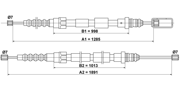 Tirette à câble, frein de stationnement | ATE