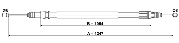 Tirette à câble, frein de stationnement | ATE