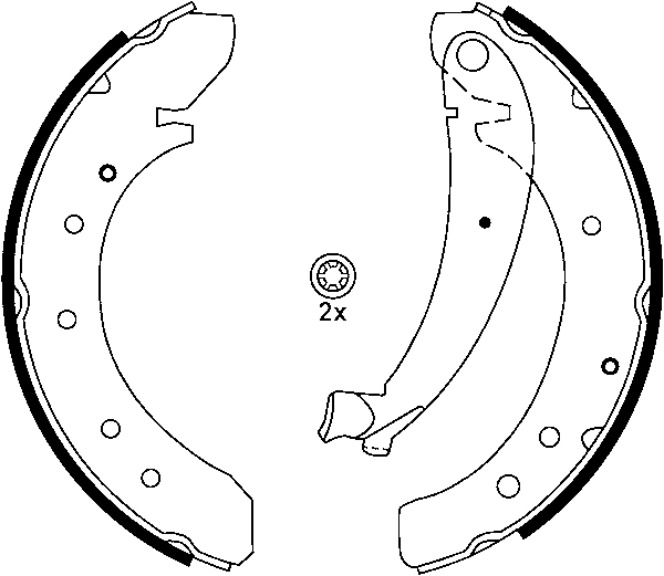 Jeu de mâchoires de frein | ATE
