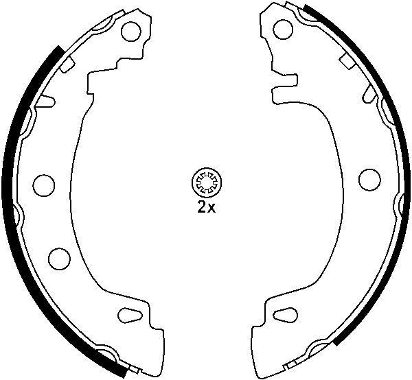 Jeu de mâchoires de frein | ATE