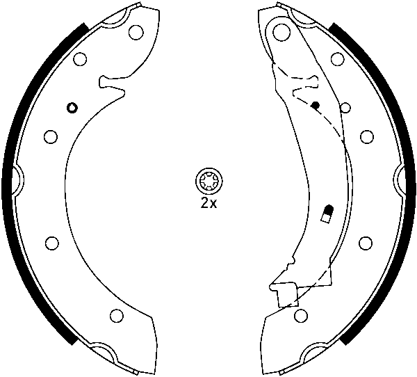 Jeu de mâchoires de frein | ATE