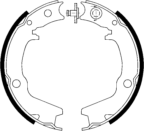Jeu de mâchoires de frein, frein de stationnement | ATE