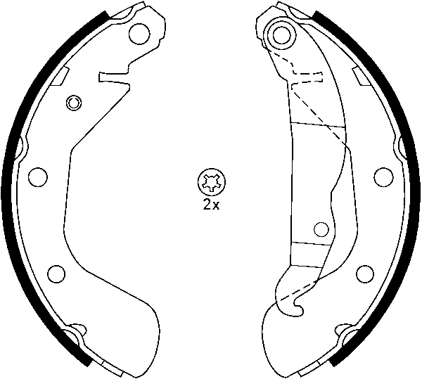 Jeu de mâchoires de frein | ATE