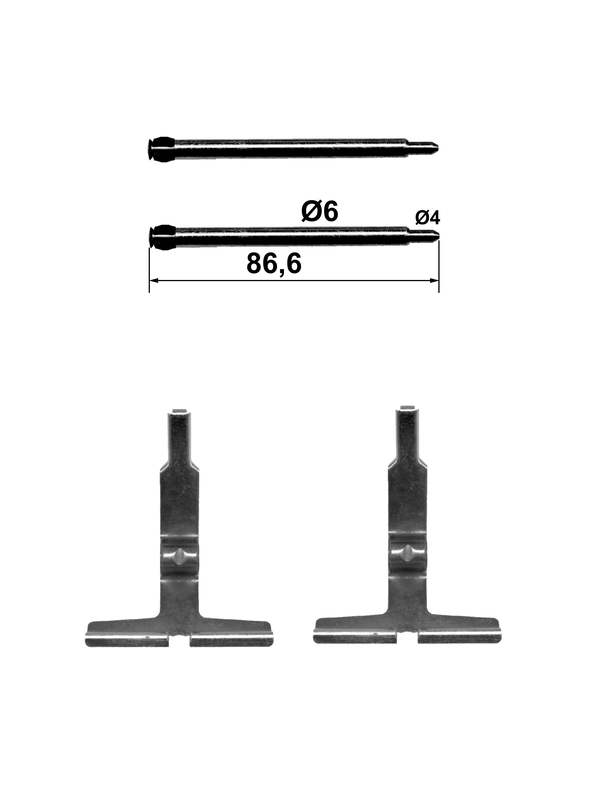 Kit d'accessoires, plaquette de frein à disque | ATE
