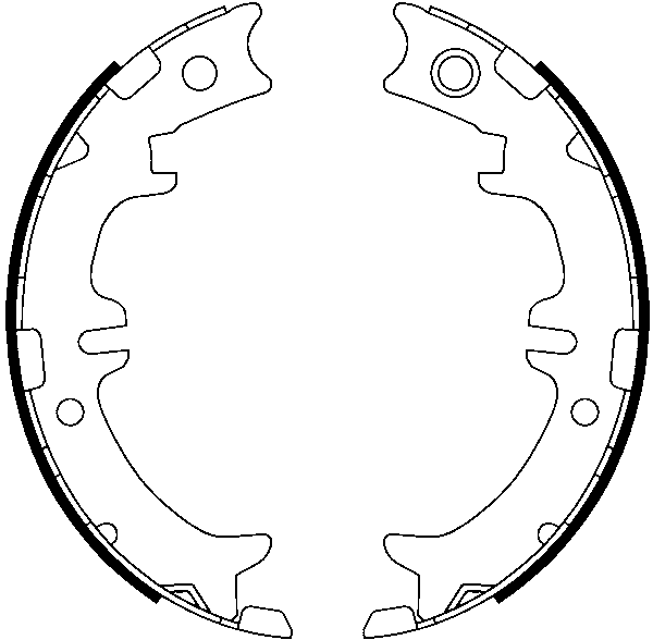 Jeu de mâchoires de frein, frein de stationnement | ATE