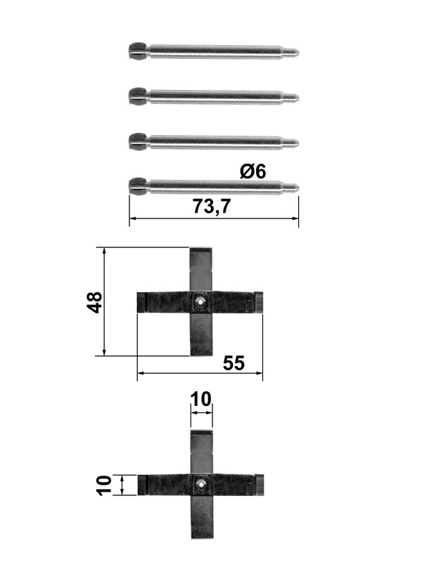 Kit d'accessoires, plaquette de frein à disque | ATE