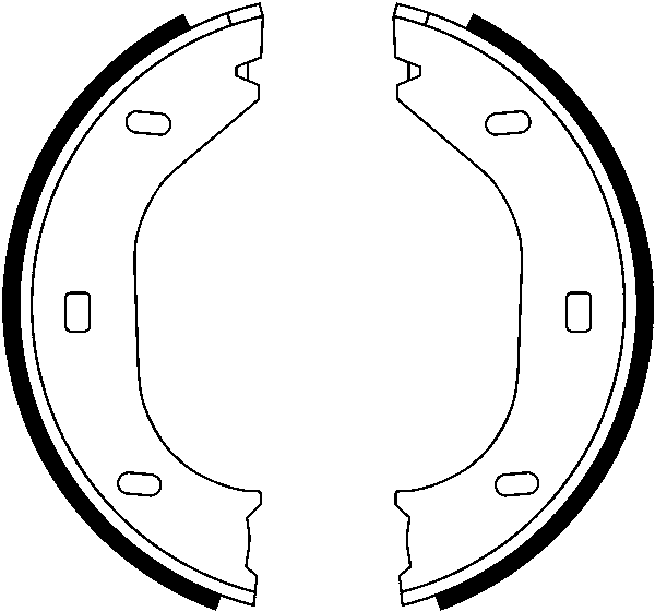 Jeu de mâchoires de frein, frein de stationnement | ATE