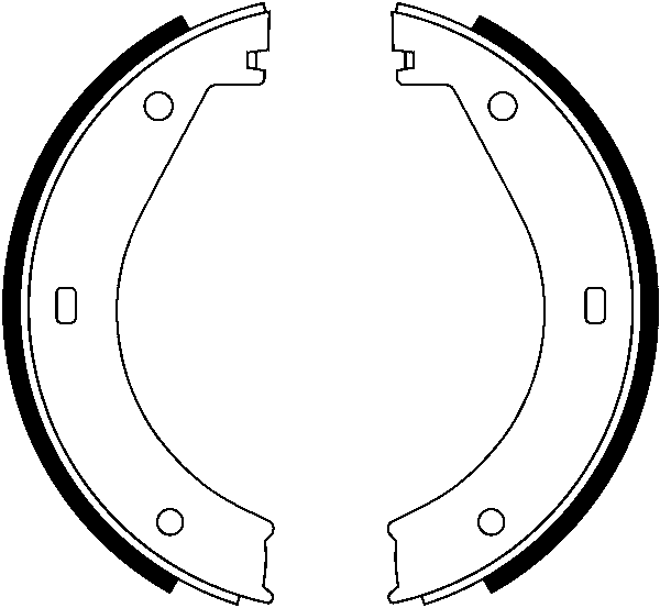 Jeu de mâchoires de frein, frein de stationnement | ATE
