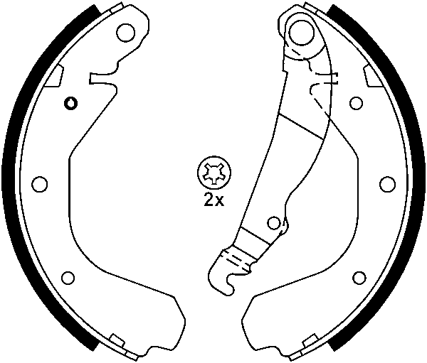 Jeu de mâchoires de frein | ATE