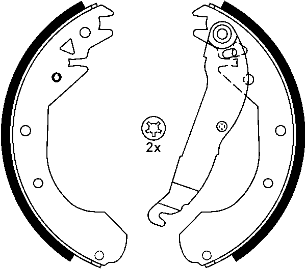 Jeu de mâchoires de frein | ATE