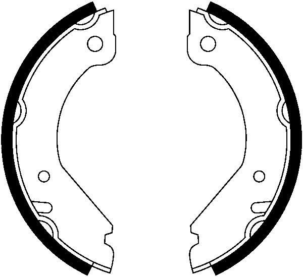 Jeu de mâchoires de frein, frein de stationnement | ATE