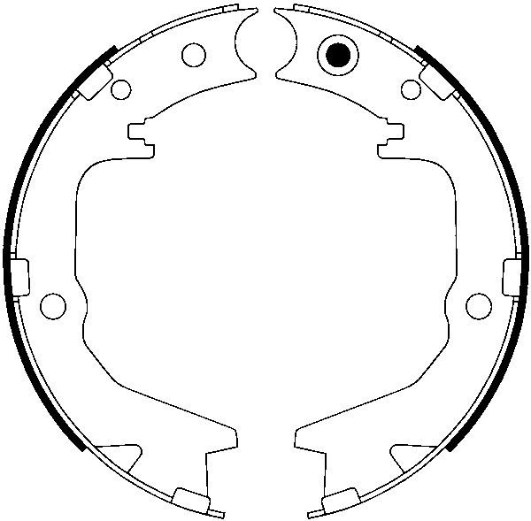 Jeu de mâchoires de frein, frein de stationnement | ATE