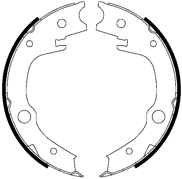 Jeu de mâchoires de frein, frein de stationnement | ATE