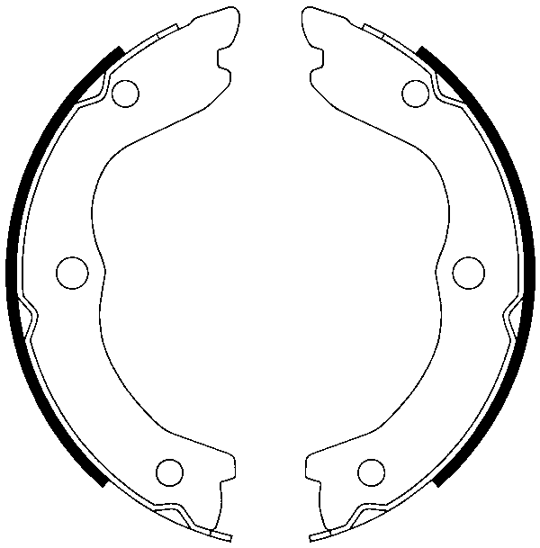 Jeu de mâchoires de frein, frein de stationnement | ATE