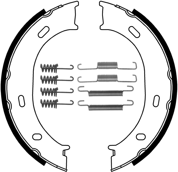 Jeu de mâchoires de frein, frein de stationnement | ATE