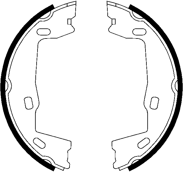 Jeu de mâchoires de frein, frein de stationnement | ATE