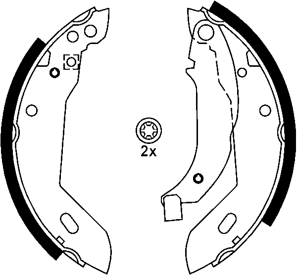 Jeu de mâchoires de frein | ATE