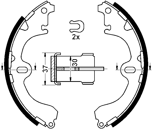 Jeu de mâchoires de frein | ATE