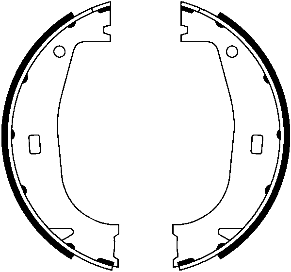 Jeu de mâchoires de frein, frein de stationnement | ATE