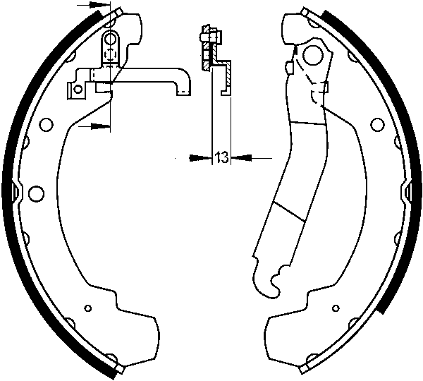 Jeu de mâchoires de frein | ATE
