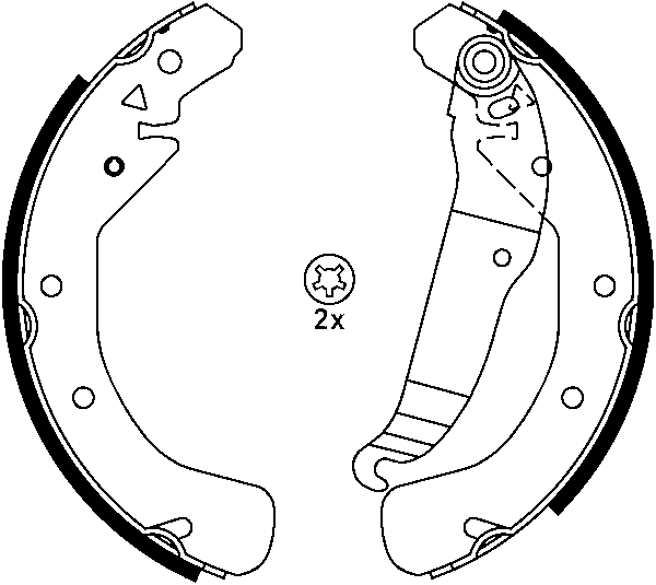 Jeu de mâchoires de frein | ATE