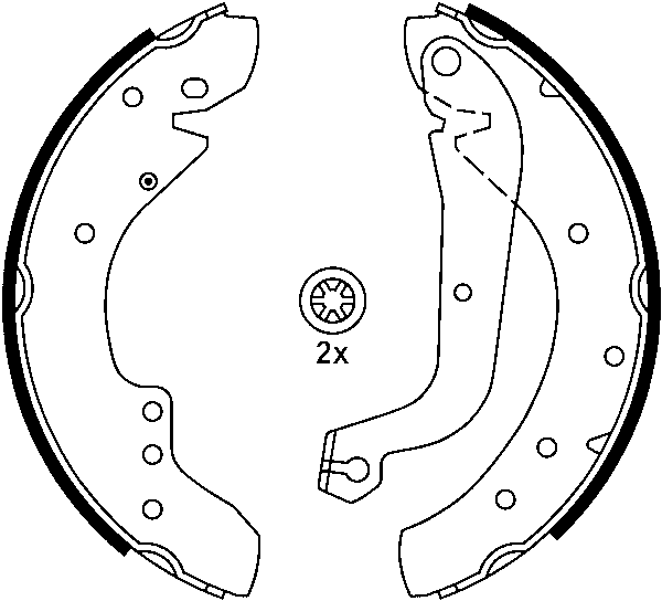 Jeu de mâchoires de frein | ATE