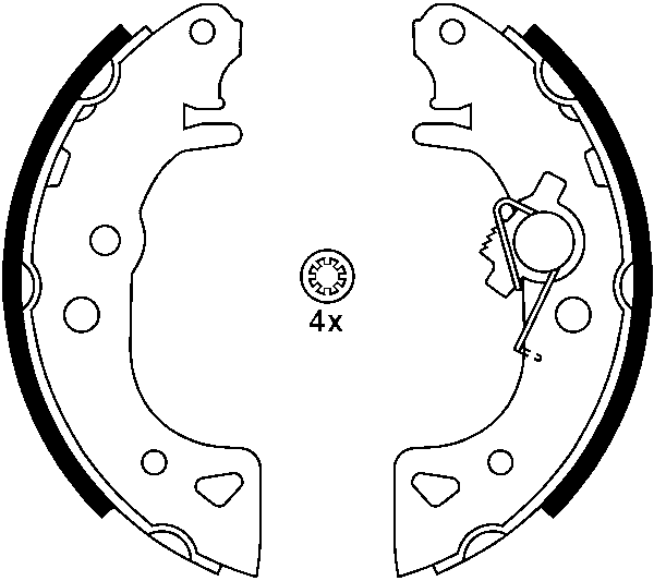 Jeu de mâchoires de frein | ATE