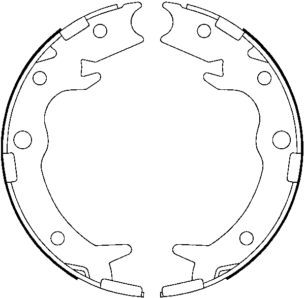 Jeu de mâchoires de frein, frein de stationnement | ATE