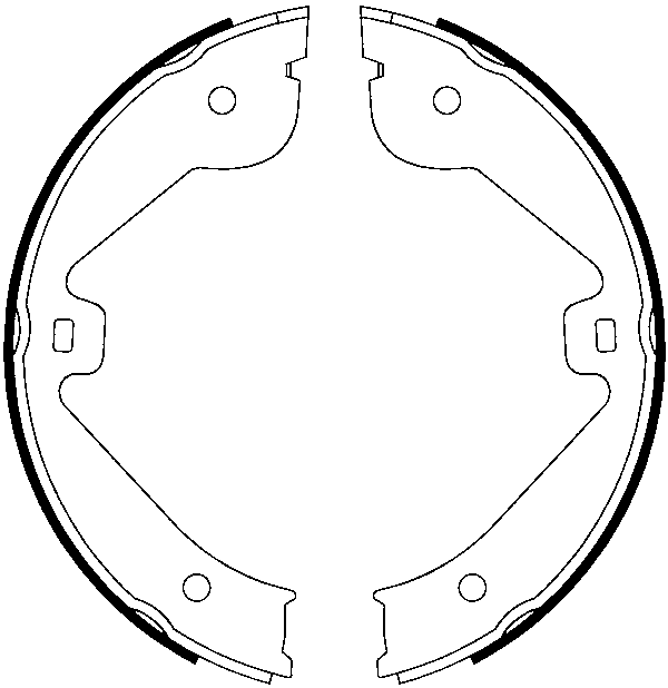 Jeu de mâchoires de frein, frein de stationnement | ATE