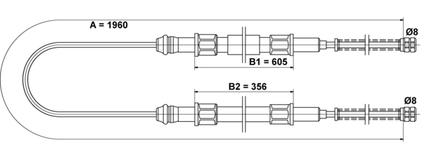 Tirette à câble, frein de stationnement | ATE