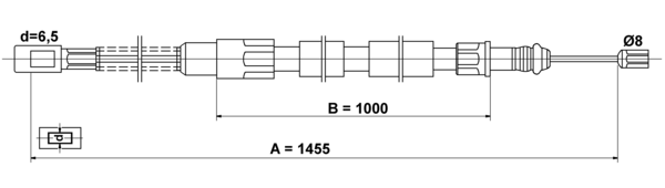 Tirette à câble, frein de stationnement | ATE