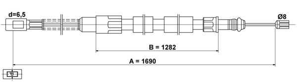 Tirette à câble, frein de stationnement | ATE
