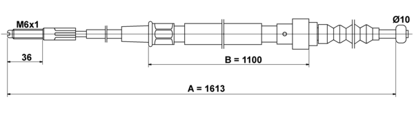 Tirette à câble, frein de stationnement | ATE