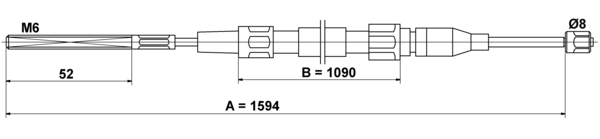 Tirette à câble, frein de stationnement | ATE