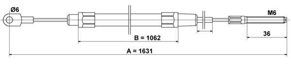Tirette à câble, frein de stationnement | ATE