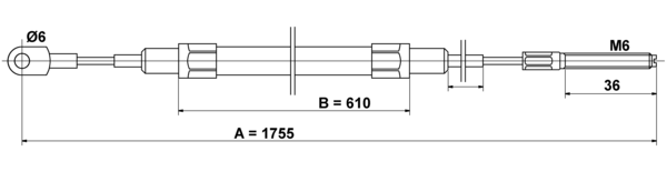 Tirette à câble, frein de stationnement | ATE