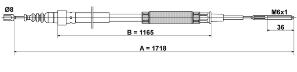 Tirette à câble, frein de stationnement | ATE