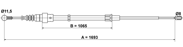 Tirette à câble, frein de stationnement | ATE