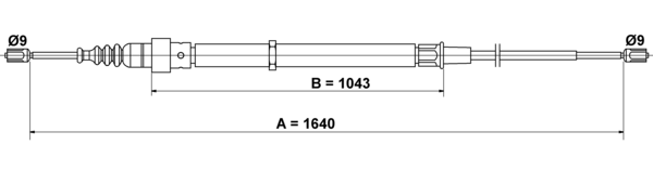 Tirette à câble, frein de stationnement | ATE