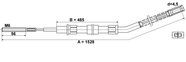Tirette à câble, frein de stationnement | ATE